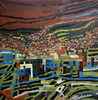 Favelas (140x140 cm)