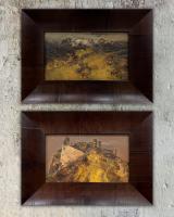 Collection diptych with two original works by Arsen Rustamov