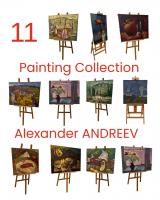 A unique collection of 11 original paintings by Alexander Andreev