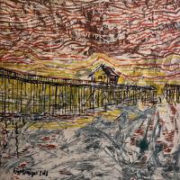 Nascer do Sol (140x140 cm)