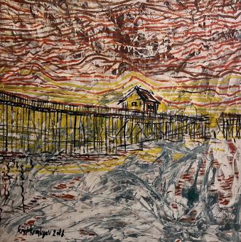 Nascer do Sol (140x140 cm)